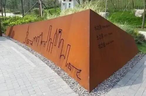 城中耐候钢挡土墙